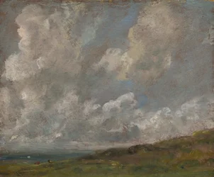 Studie von Wolken über einer Landschaft, ca. 1821-22
