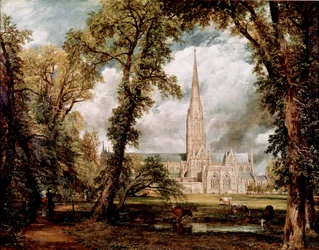 Die Kathedrale von Salisbury, gesehen aus den Gärten des Bischofssitzes. Gemälde von John Constable (1776-1837) 1823