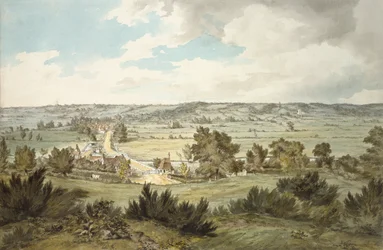 Tal des Stour mit Stratford St Mary von nahe Dedham gesehen