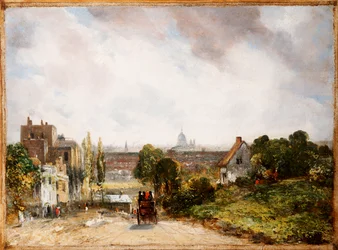 Blick auf die Stadt London von Sir Richard Steeles Cottage, Hampstead, ca. 1832
