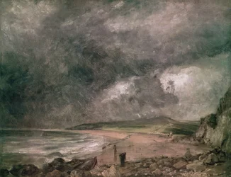 Weymouth-Bucht mit herannahendem Sturm