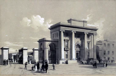 Eingang zum Bahnhof Birmingham, September 1838