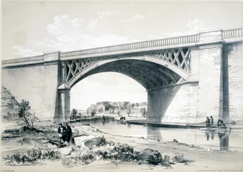Nash Mill Brücke, in der Nähe von Kings Langley, Hertfordshire, 1839