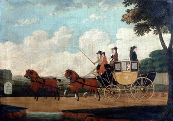 Die königliche Postkutsche, Chelmsford nach London, 1799