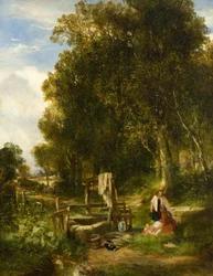 Ein Waldbrunnen