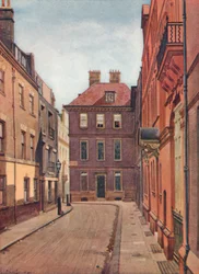 Judge Jeffreys Haus, Delahay Street, Westminster, London, um 1880, 1926