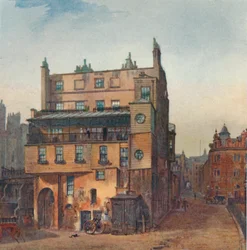 Ansicht eines Hauses, Cecil Street, Westminster, London