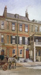 Ansicht von Nr. 24 Cheyne Row, Chelsea, London, 1882