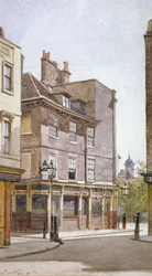 Ansicht des Crooked Billet Inn, King Street, Stepney, London, 1886