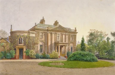 Ansicht der Vorderseite des Carroun House, South Lambeth Road, Lambeth, London, 1887