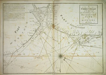 Eine korrekte Karte der Ostküste, von Hasbrough oder Haisbrough Sand bis Kingston upon Hull