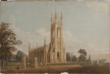 Entwurf für die St. Thomas Kirche, ca. 1826