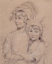 Die Fräulein Rigby, die beiden Töchter von Herrn Rigby aus Norwich, einem berühmten Chirurgen, 1778