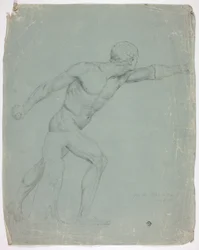 Der Borghese-Gladiator von der Statue in Rom