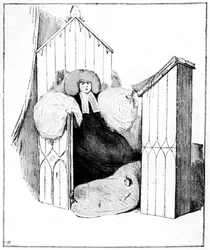 Eine frühe Karikatur von Prinzessin Victoria, 1831