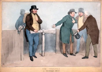 Das Drehkreuz, ein malerischer Vergleich, 19. Jahrhundert