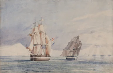 H.M. Schiffe Erebus und Terror im Rossmeer