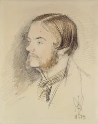 Porträt von William Holman Hunt, 1854