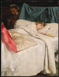 Schlafend, ca. 1865