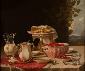 Erdbeeren und Sahne, 1879