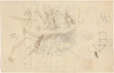 Engel steigen zu den Töchtern der Menschen herab, wahrscheinlich um 1821