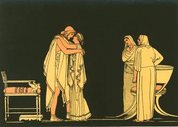 Das Treffen von Odysseus und Penelope