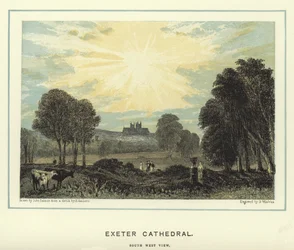 Exeter Kathedrale, Südwestansicht