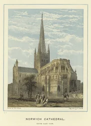 Norwich Cathedral, Südostansicht