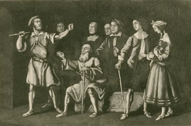 Der Schmied bedroht Leonard Holt