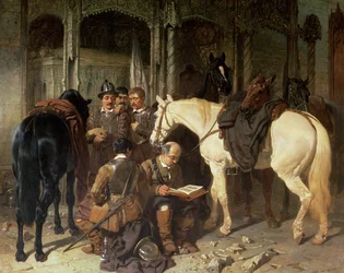 Roundheads in einer Kirche in Arundel, 1847-51