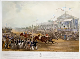 Sonderpreis von 5000 Francs in Chantilly im Jahr 1841 Druck von John Frederick Herring (1795-1865) 1841 Private Sammlung