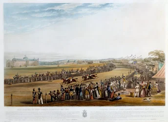 Sonderpreis von 5000 Francs in Chantilly im Jahr 1841 Druck von John Frederick Herring (1795-1865) 1841 Private Sammlung