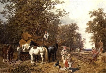 Der Holzfuhrwagen