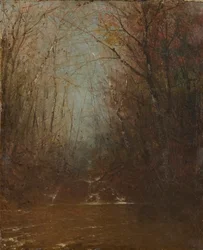 Waldinneres mit Bach, ca. 1860-1870