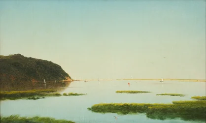 Blick auf den Shrewsbury River, New Jersey