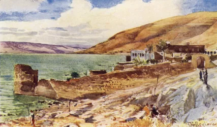 Der See Genezareth, Blick nach Süden von Tiberias