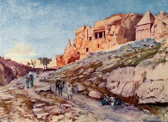 Die Felsengräber im Tal Josaphat, 1902