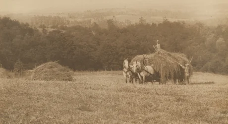 Heu laden, 1890-1900