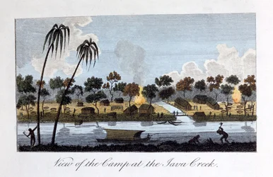 Ansicht des Lagers am Java Creek, 1813