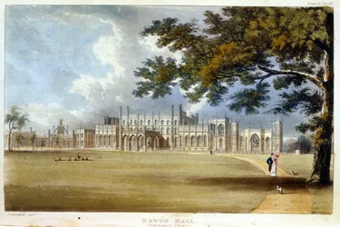 Eaton Hall, Eingangsfront, aus Ackermanns 