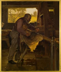Vorbereitung einer Hirschhaut, 1904