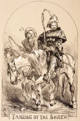 Illustration zu Der Widerspenstigen Zähmung, aus 