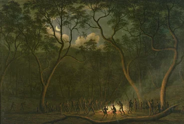 Corroboree der Aborigines in Van-Diemens-Land