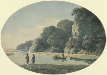 Fluss mit Fischer, 1792