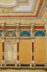 Entwurf für die Dekoration des Innenraums eines Staatsraums