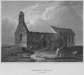 Mitford Kirche, Northumberland, 1814