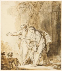 Abraham schickt Hagar und Ismael fort
