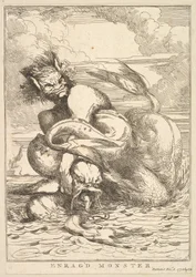 Wütendes Monster aus Fünfzehn Radierungen Sir Joshua Reynolds gewidmet, 8. Dezember 1778