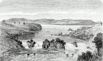 Die Ripon-Fälle - der Nil fließt aus dem Victoria N