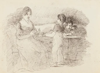 Junge hält Wolle, 1843